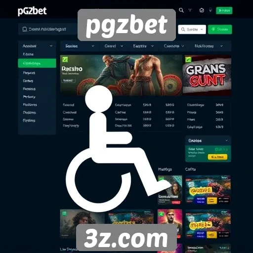 Acessibilidade e interface do site pgzbet